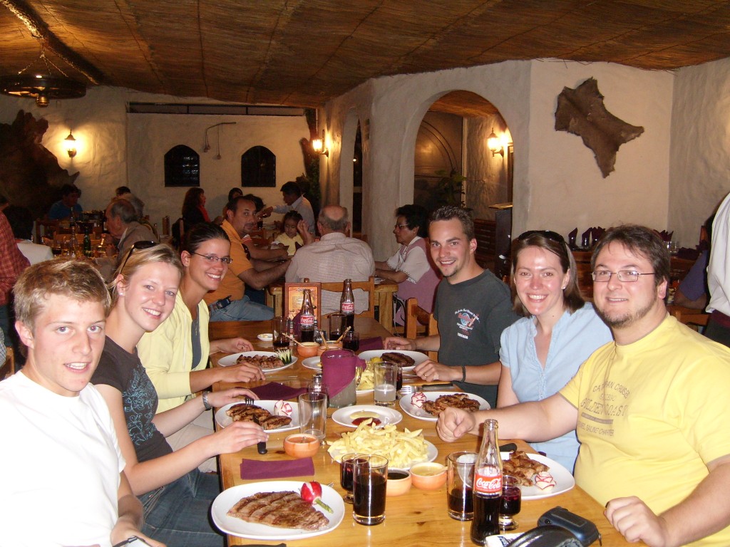 lunch at the 'El Gaucho'